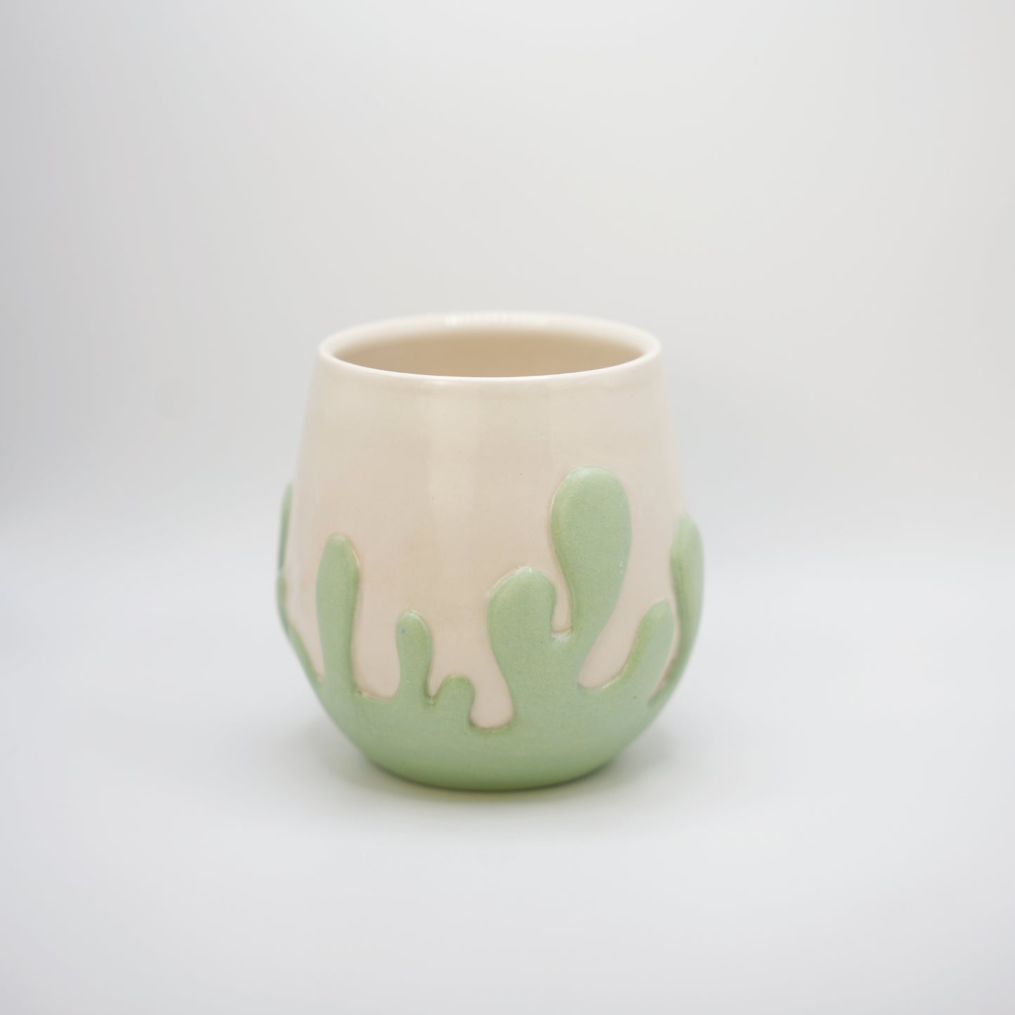matte green gloop cup