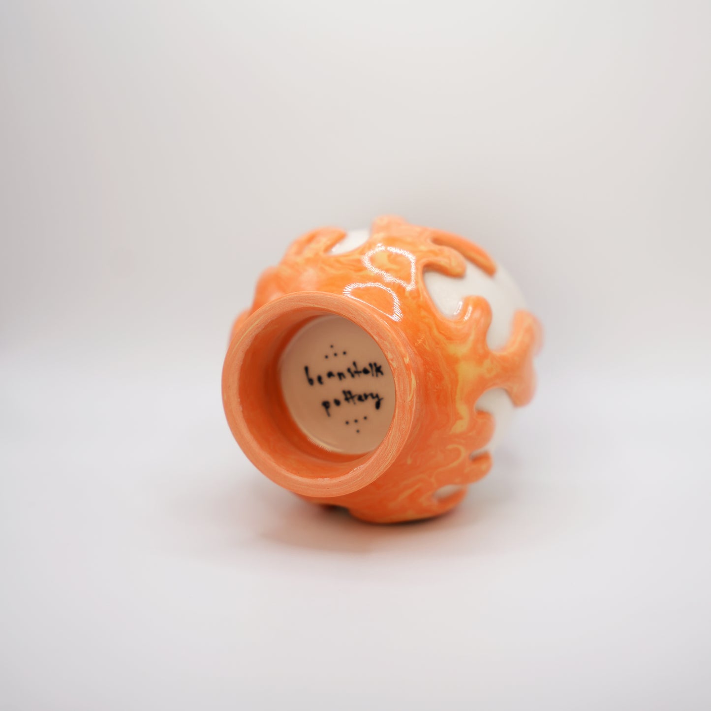 marbled orange gloop cup